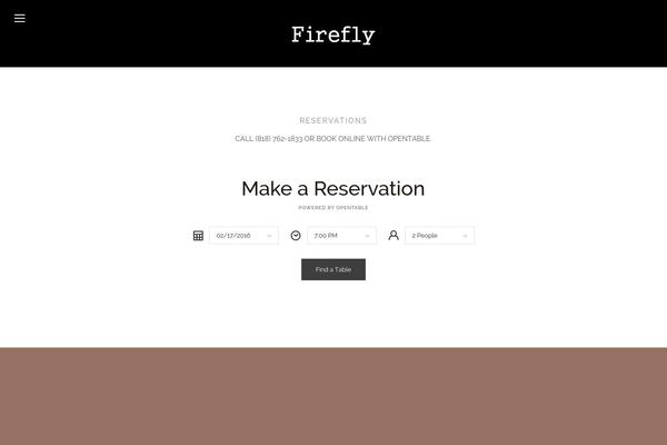Firefly theme site design template sample