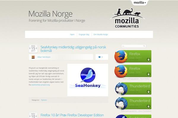Onemozilla theme site design template sample