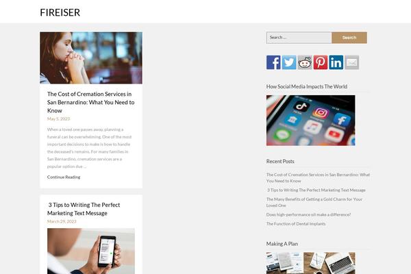 fireiser.org site used Magazinely