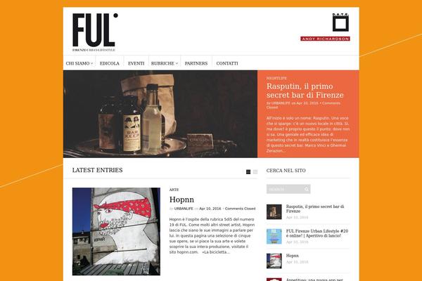 Leaf theme site design template sample