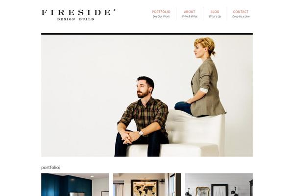 Fireside theme site design template sample