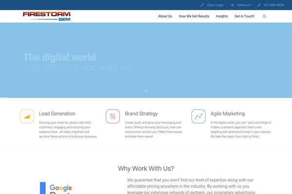 Moxie theme site design template sample