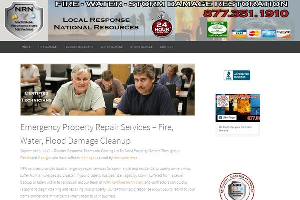 Nirvana theme site design template sample