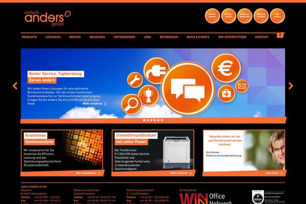Anders theme site design template sample