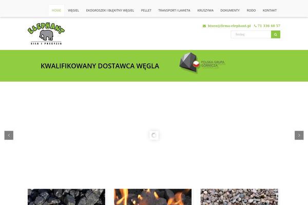 Elephant theme site design template sample