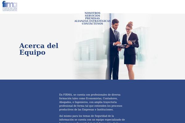 Firma theme site design template sample