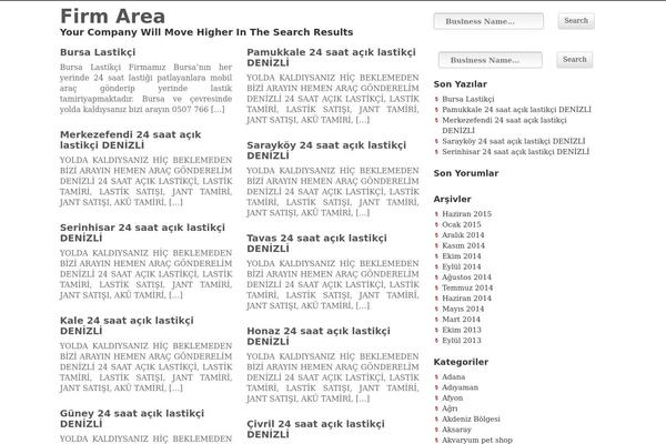 Directory theme site design template sample