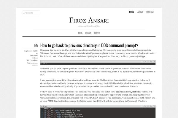 firozansari.com site used Elemin