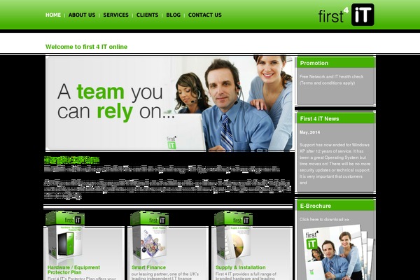 first4it.co.uk site used Web4it