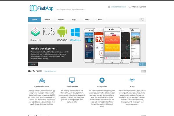 Finesse theme site design template sample