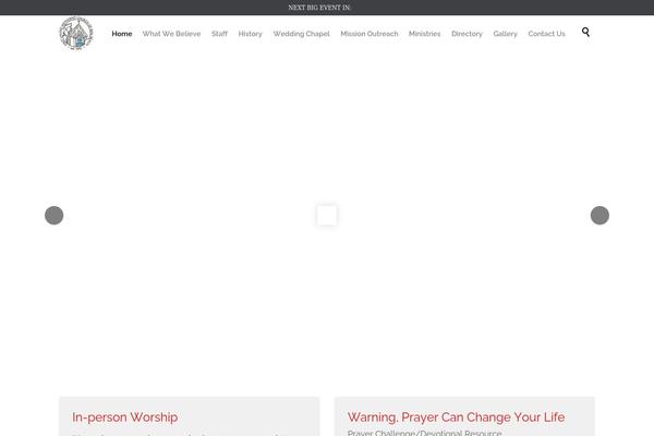 WordPress website example screenshot