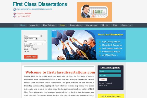 Cushy theme site design template sample