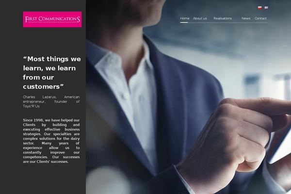 firstcommunications.pl site used Theme57761