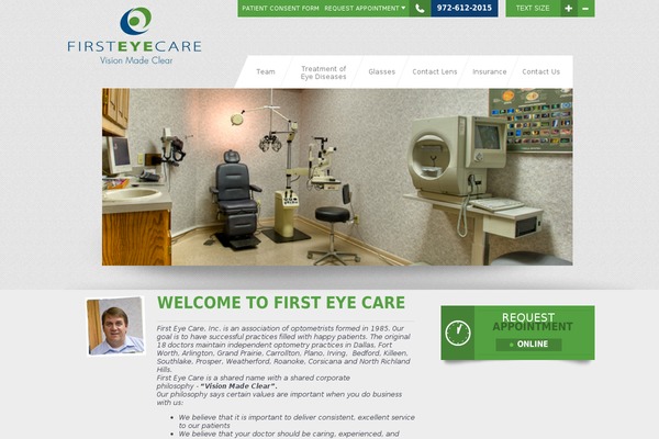 firsteyecareplano.com site used Fec