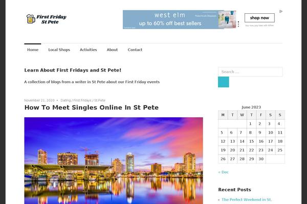 Maxwell theme site design template sample