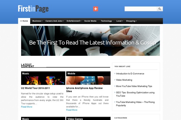 BlackLight theme site design template sample