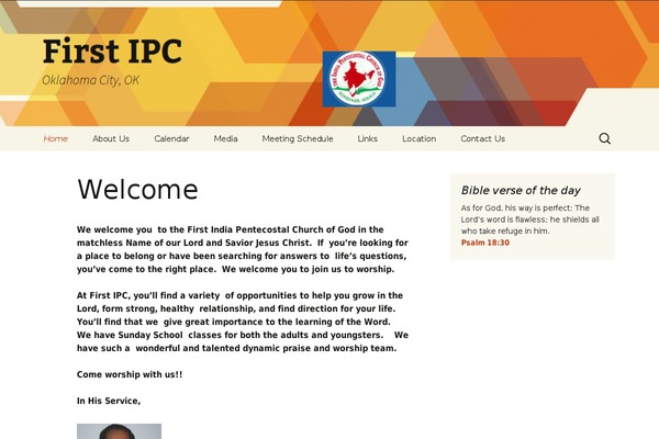 Site using Bible Verse of the Day plugin