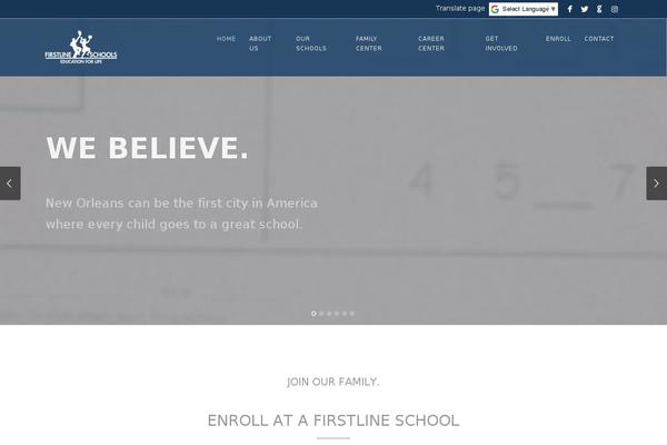 Story theme site design template sample