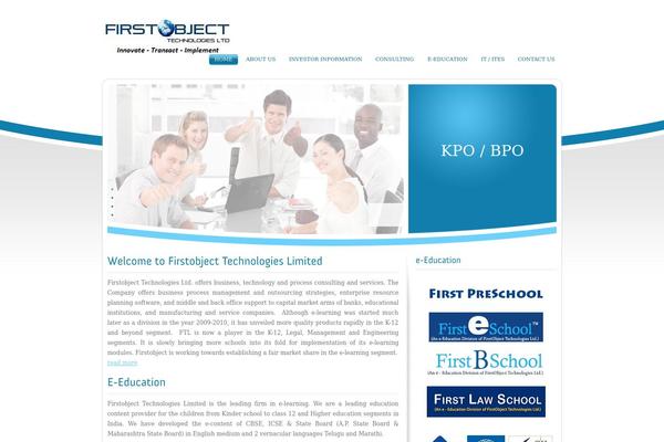 firstobjectindia.com site used Gingerdomain