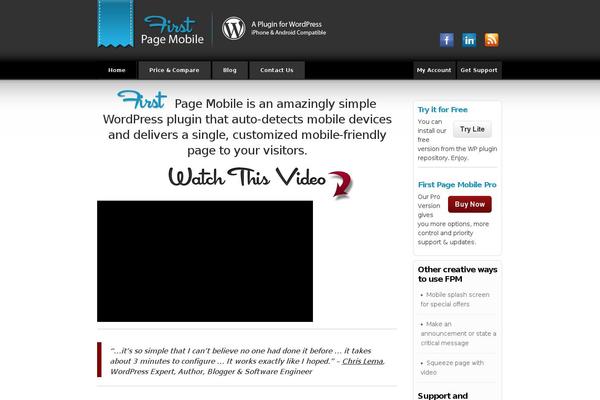 firstpagemobile.com site used Bernadot