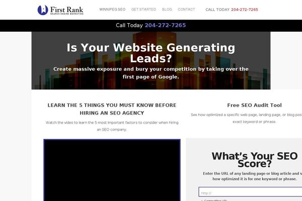 Salient theme site design template sample
