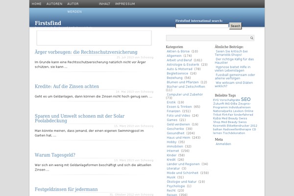 firstsfind.com site used Unnamed
