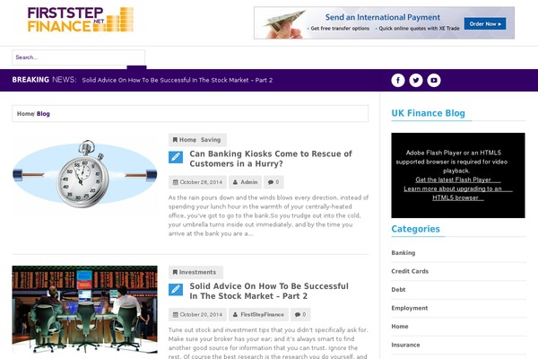 Observe theme site design template sample