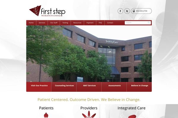 firststeprecovery.com site used Healthpress Theme