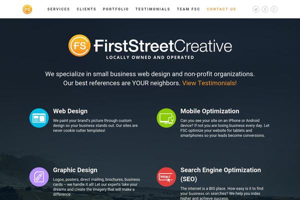Onepage theme site design template sample