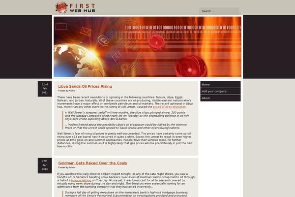 Default theme site design template sample