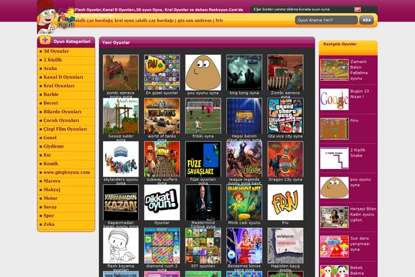 Oyun Kenti theme site design template sample