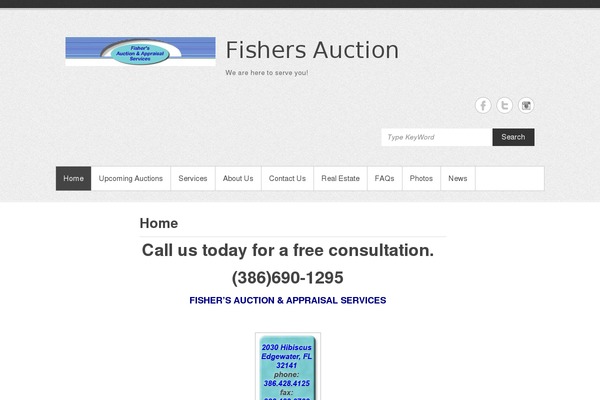 fishers-auction.com site used Simple Catch