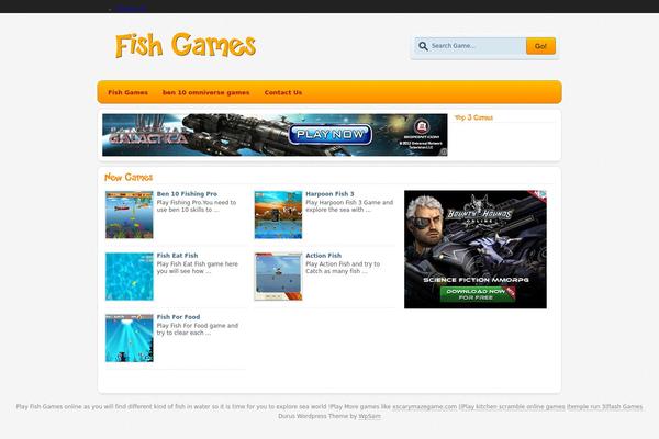 Durus theme site design template sample