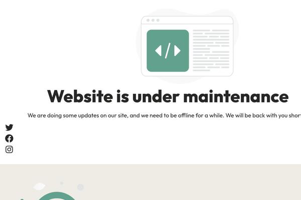 Site using WP Maintenance Mode plugin