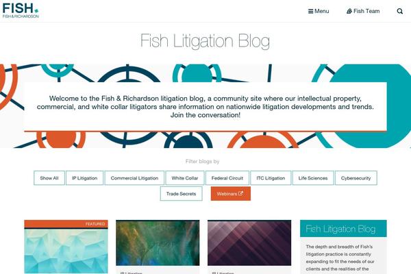 Fish theme site design template sample