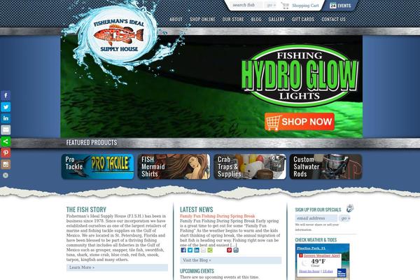 fishsaltwatertackle.com site used Thesis 1.8.5