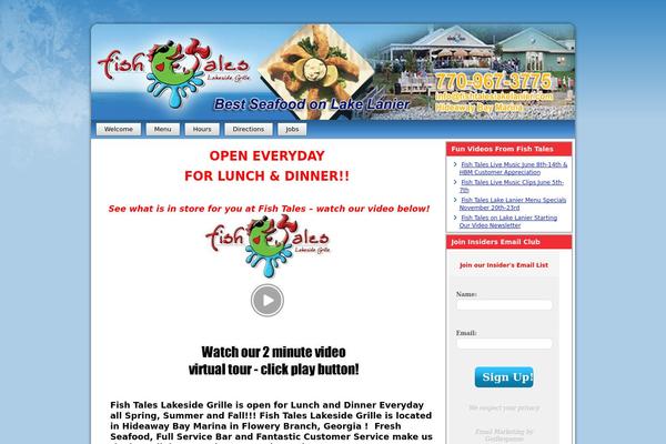 fishtaleslakelanier.com site used Fishtales