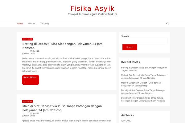 Blog-nano theme site design template sample