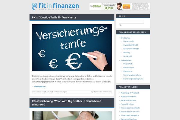 The Blog theme site design template sample