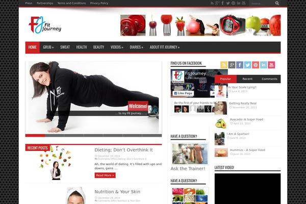 Jarida theme site design template sample