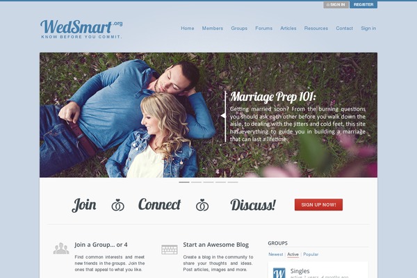 Site using BuddyPress plugin