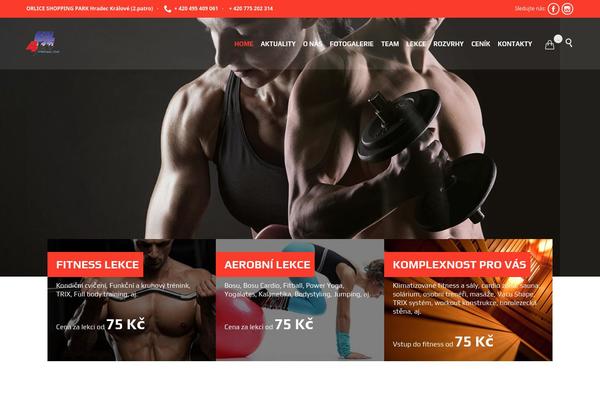 Fitness-wellness theme site design template sample