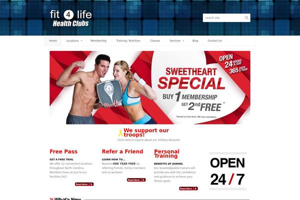 fit4lifehealthclubs.com site used Abundance