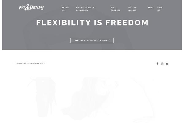 fitandbendy.com site used Universal-wp