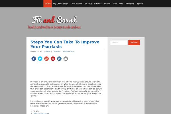 fitandsound.com site used Simple and Clean
