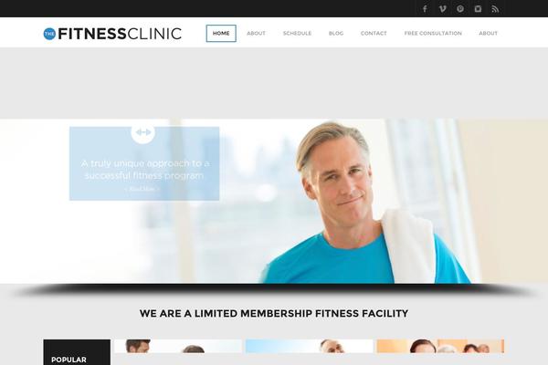 Fitness theme site design template sample