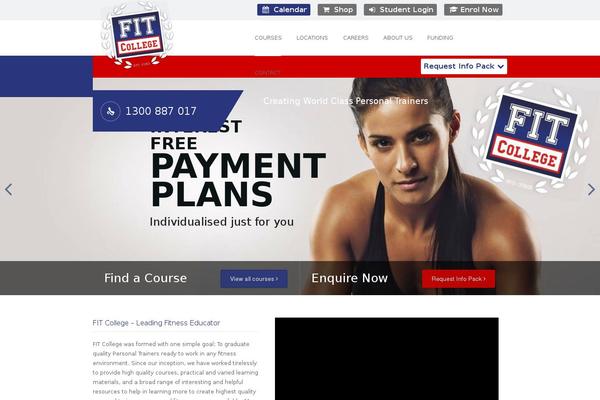 My College theme site design template sample