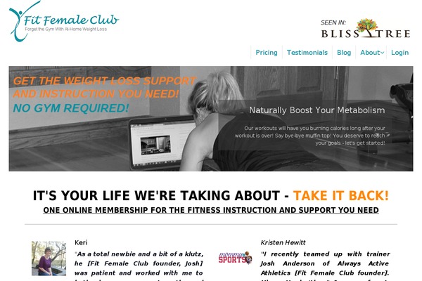 fitfemaleclub.com site used Tempera