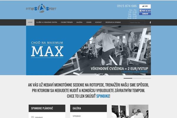 Fitness-wp theme site design template sample