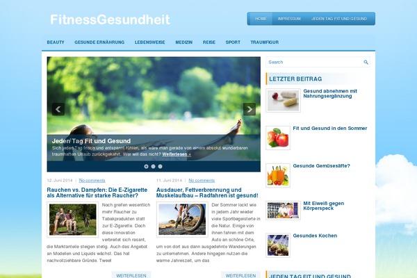Fresh theme site design template sample